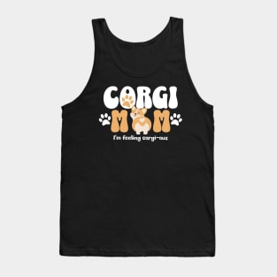 Dog Mom Gift for Corgi Mom's Tank Top